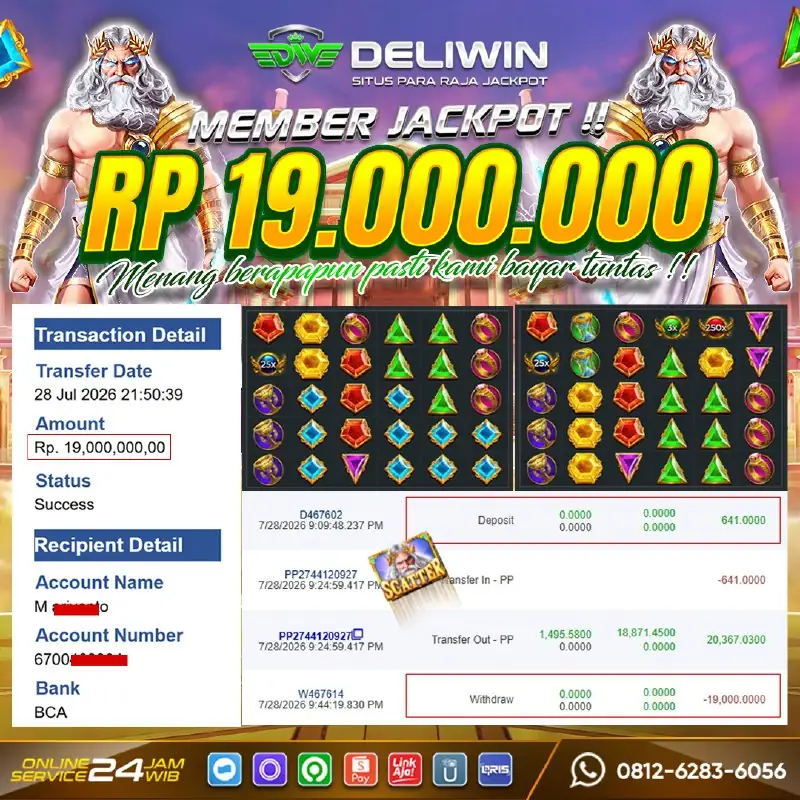 Bukti jackpot togel DELIWIN Rp.11.000.000
